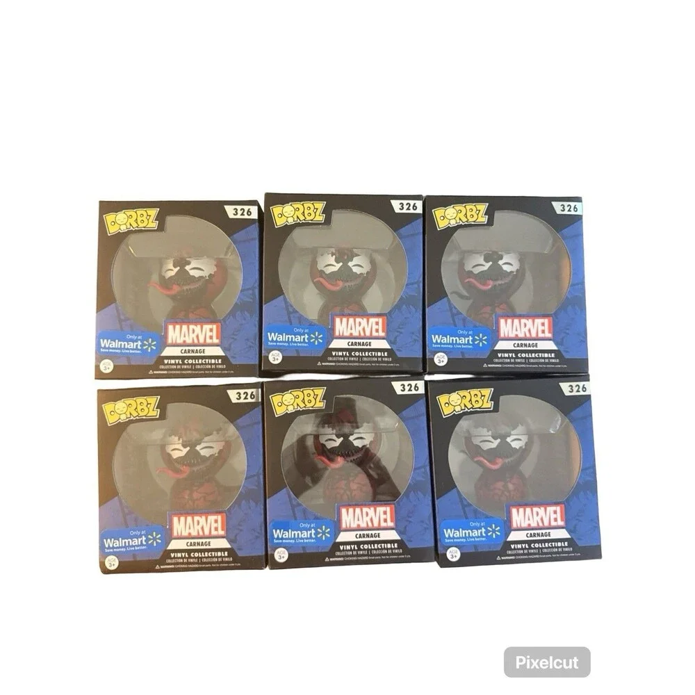 Marvel Carnage Dorbz Vinyl Figures Lot Of  6 Walmart Exclusive #326 New